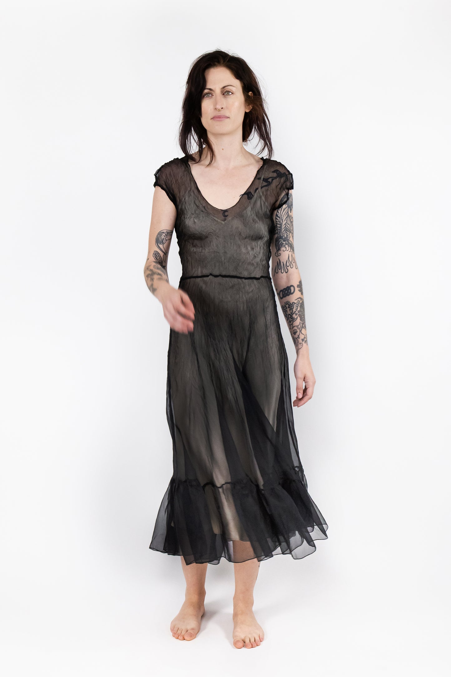 Zephyr Brett Dress in Black