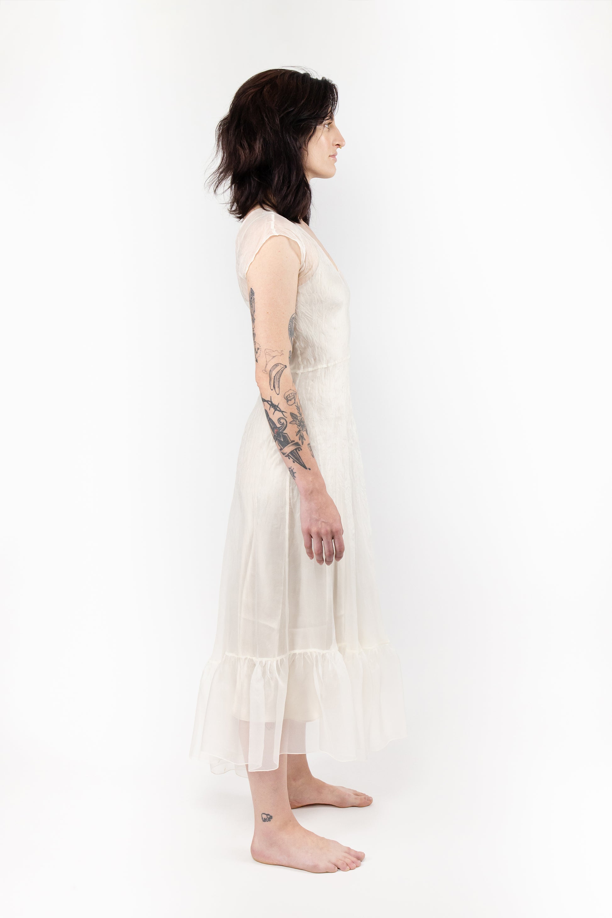 Zephyr Brett Dress in Ivory