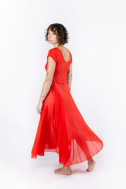 morris dress in chiffon