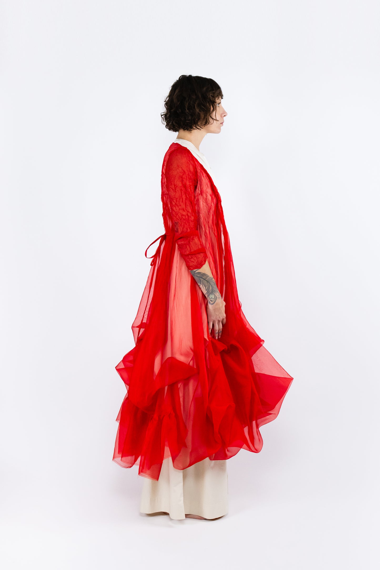 zephyr batcombe duster in red